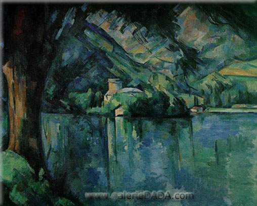 Paul Cezanne Lac d'Annecy reproduction-de-tableau