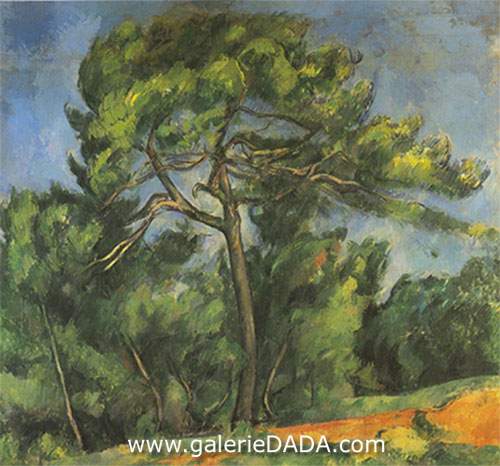 Paul Cezanne Le grand pin reproduction-de-tableau