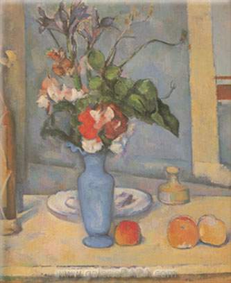 Paul Cezanne Vase bleu reproduction-de-tableau