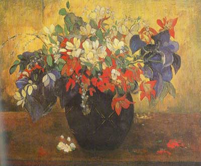 Paul Gauguin Bouquet de fleurs reproduction-de-tableau