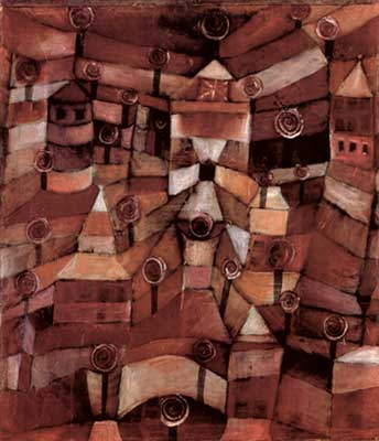 Paul Klee Roseraie reproduction-de-tableau