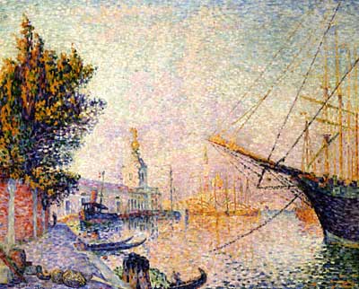 Paul Signac Le Dogana reproduction-de-tableau