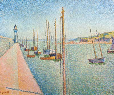 Paul Signac Les Masts, Pontrieux reproduction-de-tableau