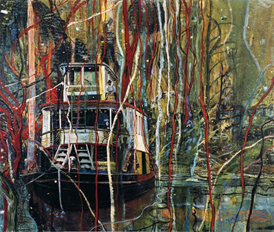 Peter Doig Okahumkee (Other People's Blues) reproduction-de-tableau