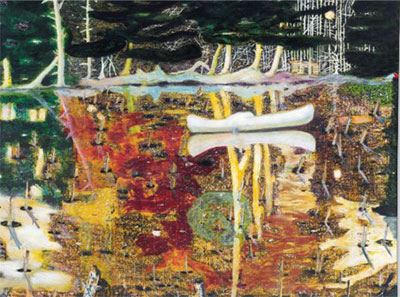 Peter Doig Submergé reproduction-de-tableau