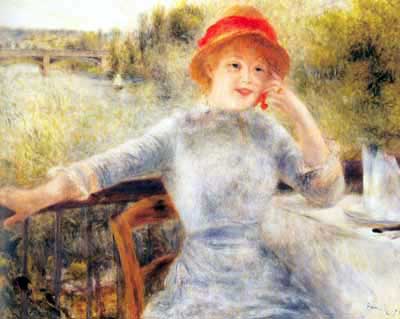 Pierre August Renoir Alphonsine Fournaise reproduction-de-tableau