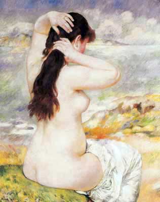 Pierre August Renoir La coiffure reproduction-de-tableau