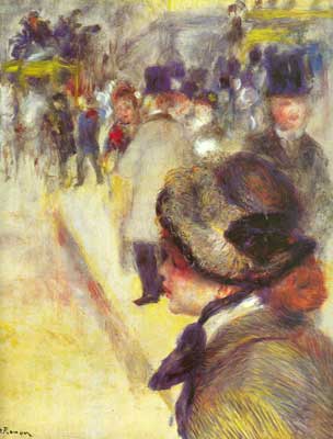 Pierre August Renoir La place Pigalle reproduction-de-tableau