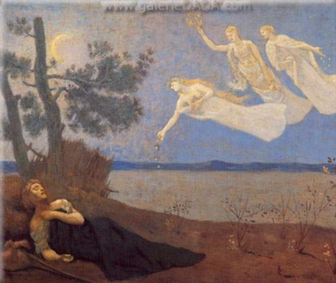 Pierre Puvis de Chavannes Le rêve reproduction-de-tableau