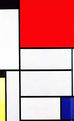 Piet Mondrian Tableau I reproduction-de-tableau