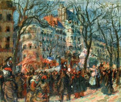 Raoul Dufy Carnaval sur les Grands Boulevards reproduction-de-tableau