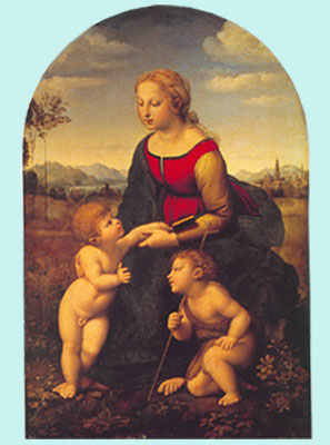 Raphael La belle jardinière reproduction-de-tableau