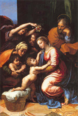 Raphael La Sainte famille de François Ier reproduction-de-tableau