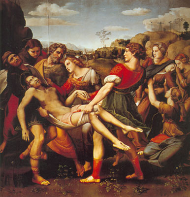 Raphael L'enterrement reproduction-de-tableau