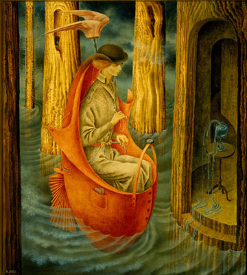 Remedios Varo Exploration des fontaines de l'Orénoque reproduction-de-tableau