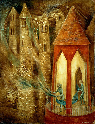 Remedios Varo Le Tareo reproduction-de-tableau