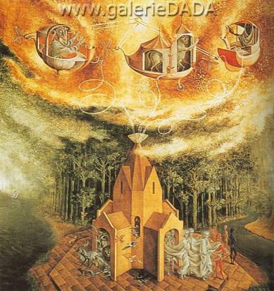 Remedios Varo Microcosme reproduction-de-tableau