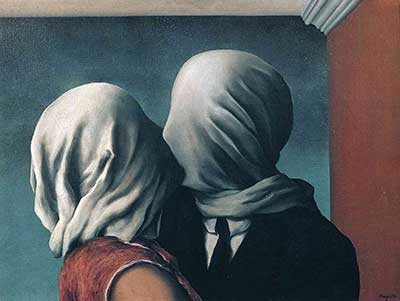 Rene Magritte Les amoureux reproduction-de-tableau