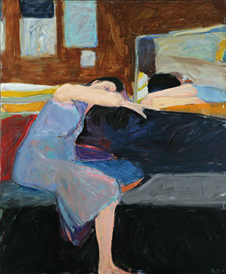 Richard Diebenkorn Femme endormie reproduction-de-tableau