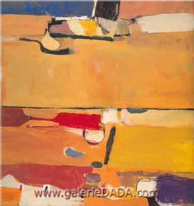 Richard Diebenkorn Une journée aux courses reproduction-de-tableau