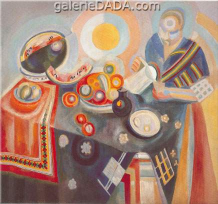 Robert & Sonia Delaunay Femme versant reproduction-de-tableau