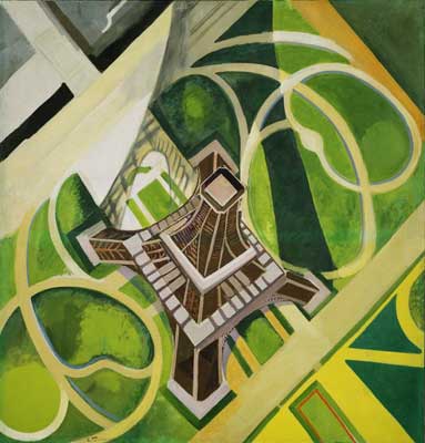 Robert & Sonia Delaunay Tour Eiffel et jardins reproduction-de-tableau