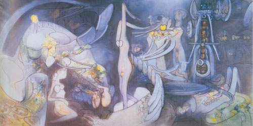 Roberto Matta La promenade de Vénus reproduction-de-tableau