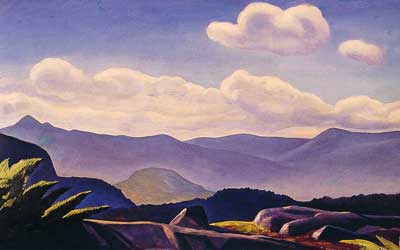 Rockwell Kent Paysage de montagne reproduction-de-tableau