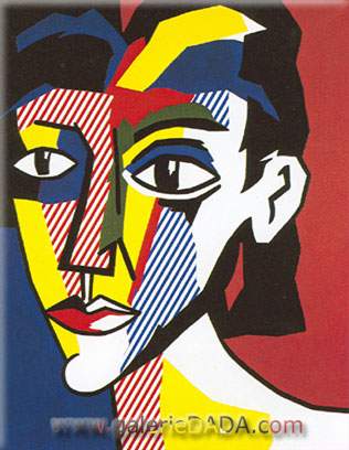 Roy Lichtenstein Portrait d'une femme reproduction-de-tableau