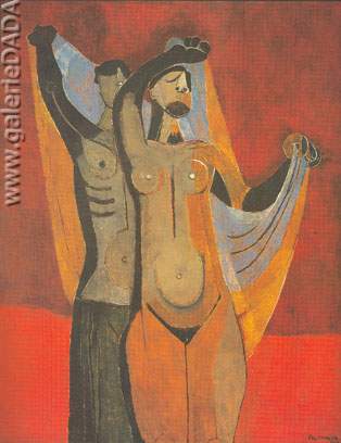 Rufino Tamayo Danseuses reproduction-de-tableau