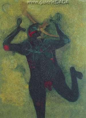 Rufino Tamayo Hombre Atacado por un Pajaro reproduction-de-tableau