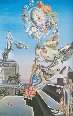 Salvador Dali Le jeu lugubre reproduction-de-tableau