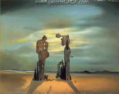 Salvador Dali Réminiscence archéologique de Millet Angelus reproduction-de-tableau