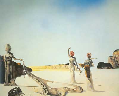 Salvador Dali Trois jeunes femmes surréalistes reproduction-de-tableau