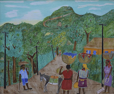 Seneque Obin La scène rurale du Cap-Haïtien reproduction-de-tableau