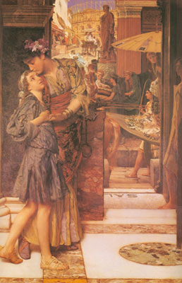 Sir Lawrence Alma-Tadema Le baiser de séparation reproduction-de-tableau