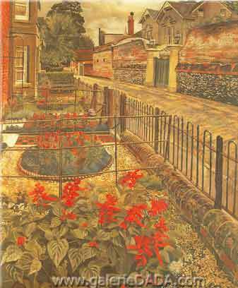 Stanley Spencer Jardins dans la Pound Cookham reproduction-de-tableau