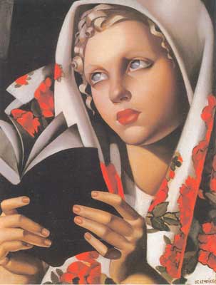 Tamara de Lempicka La fille polonaise reproduction-de-tableau