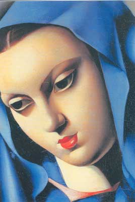 Tamara de Lempicka La Vierge bleue reproduction-de-tableau