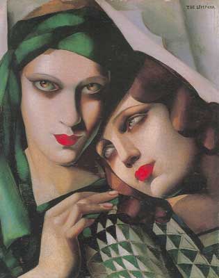 Tamara de Lempicka Le turban vert reproduction-de-tableau