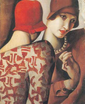 Tamara de Lempicka Partager des secrets reproduction-de-tableau