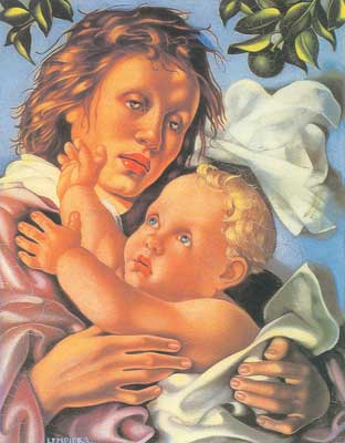 Tamara de Lempicka Quattrocento reproduction-de-tableau