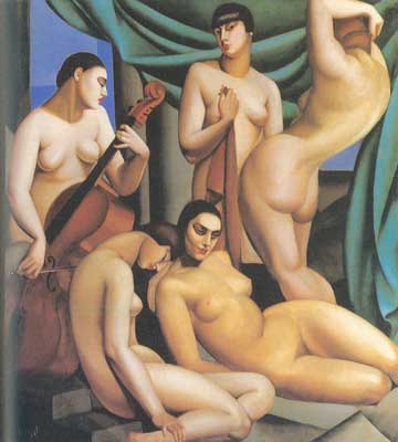 Tamara de Lempicka Rythme reproduction-de-tableau