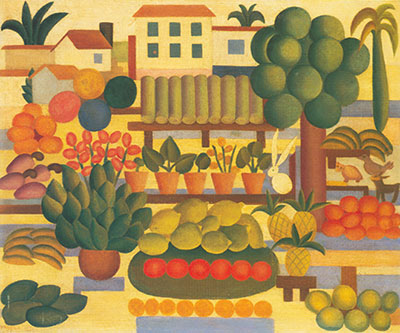 Tarsila do Amaral La foire reproduction-de-tableau