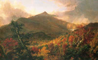 Thomas Cole Montagne Schroon, Adirondacks reproduction-de-tableau