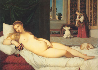 Titian Vénus d'Urbino reproduction-de-tableau