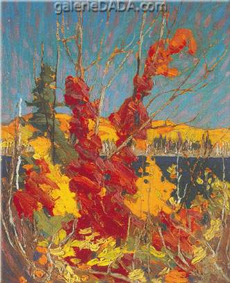 Tom Thomson Foilage d'automne reproduction-de-tableau