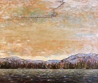 Tom Thomson Froid novembre reproduction-de-tableau