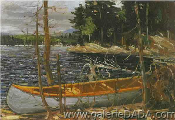 Tom Thomson Le canoë reproduction-de-tableau