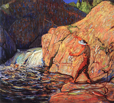 Tom Thomson Le pêcheur reproduction-de-tableau